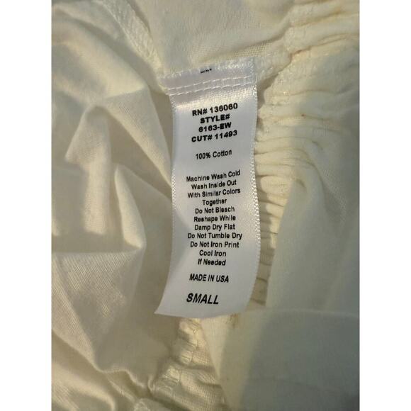 PST By Project Social T Peplum Ruffle Crop Tank Top Women’s Size S White NWOT - Picture 5 of 5